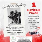 ÇANAKKALE GELİBOLU ŞEHİTLİKLER TURU