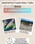 ARAPAPIŞTI (İNCEĞİZ) KANYONU TURU
