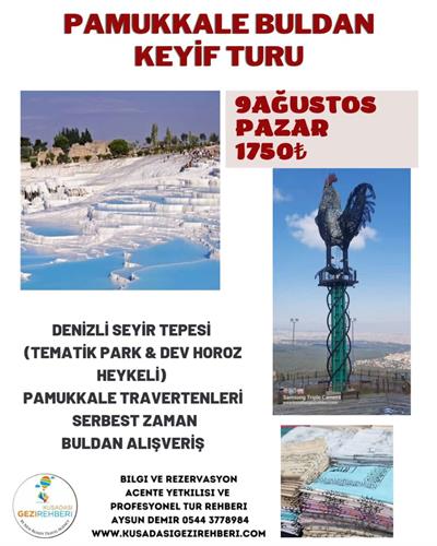 Kuşadası  Söke çıkışlı Pamukkale Turu