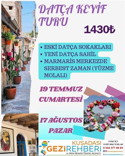 DATÇA,ESKİ DATÇA,SELİMİYE,TURGUT ŞELALESİ,KIZ KUMU,MARMARİS MERKEZ TURU
