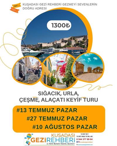 SIĞACIK URLA ÇEŞME ALAÇATI KEYİF TURU