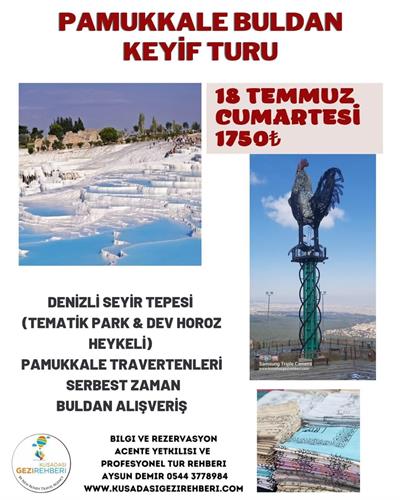 Kuşadası  Söke çıkışlı Pamukkale Turu