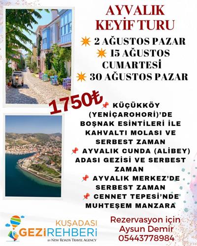 AYVALIK KEYİF TURU