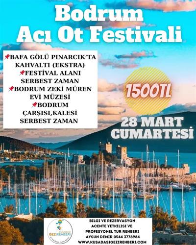 BODRUM ACI OT FESTİVALİ TURU