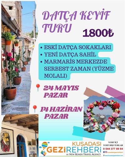 DATÇA,ESKİ DATÇA,SELİMİYE,TURGUT ŞELALESİ,KIZ KUMU,MARMARİS MERKEZ TURU