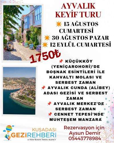 AYVALIK KEYİF TURU