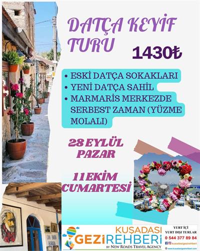 DATÇA,ESKİ DATÇA,SELİMİYE,TURGUT ŞELALESİ,KIZ KUMU,MARMARİS MERKEZ TURU