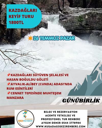 KAZDAĞLARI AYVALIK TURU