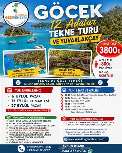 GÖCEK TEKNE TURU