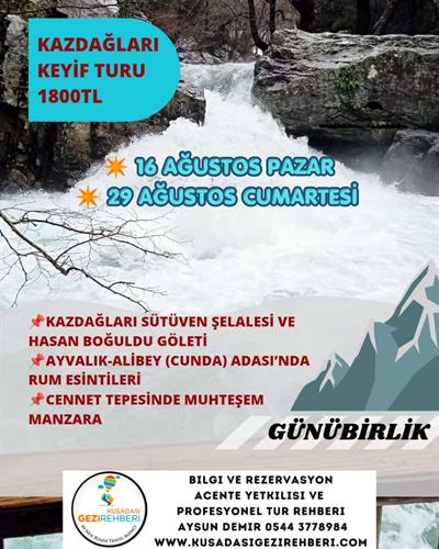 KAZDAĞLARI AYVALIK TURU